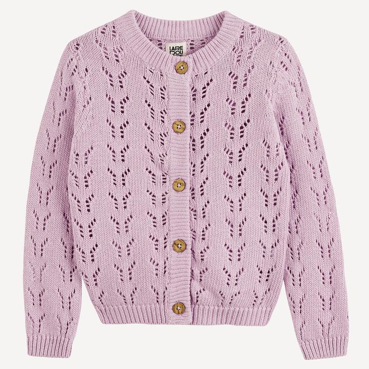Actual product image La Redoute Collections Geknöpfte Weste aus feiner Lochstrickware (110)