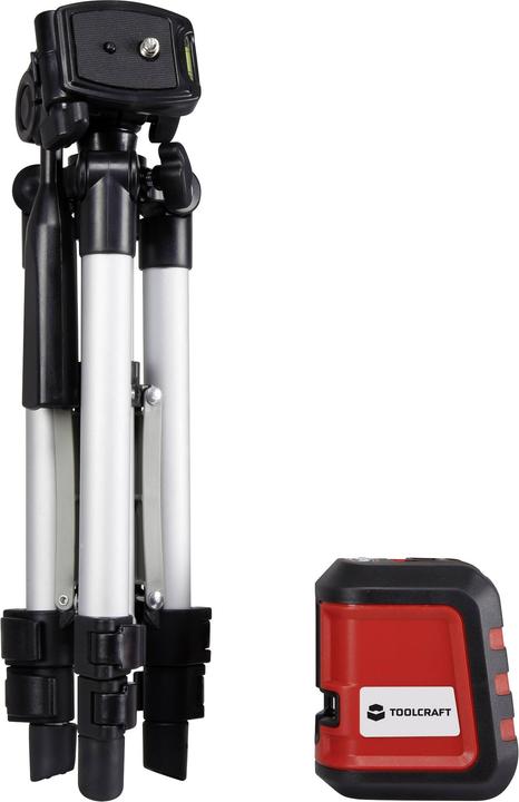 Actual product image Toolcraft Cross line laser CL8 with tripod