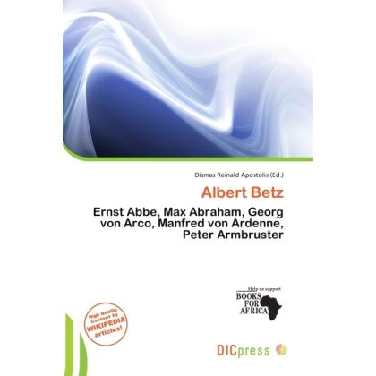 Albert Betz, Fachbücher von Dismas Reinald Apostolis