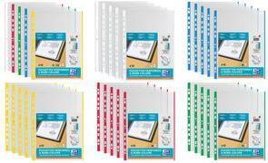 Produktbild Elba Prospekthülle, DIN A4 mit farbigem Rand, PP, 0,09 mm glasklar, oben offen, Eurolochung (A4, 10x)