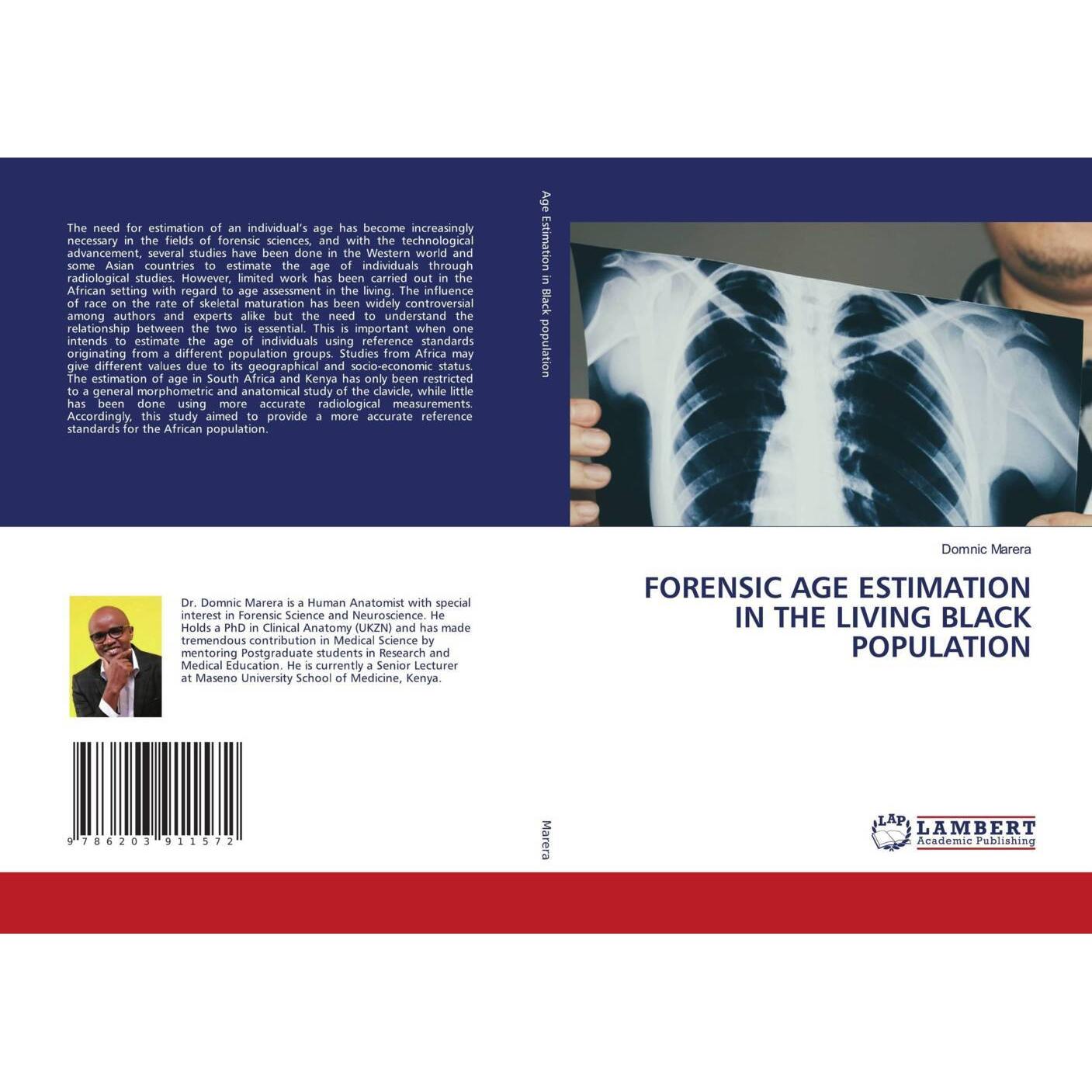 Forensic Age Estimation In The Living Black Population, Fachbücher von Domnic Marera