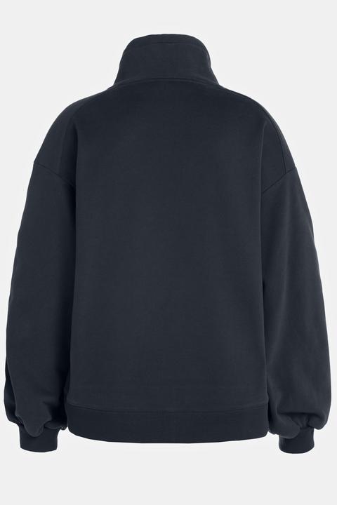 Produktbild Ulla Popken Sweatshirt, Kängurutasche, Oversized, Stehkragen, Langarm (46, 48)