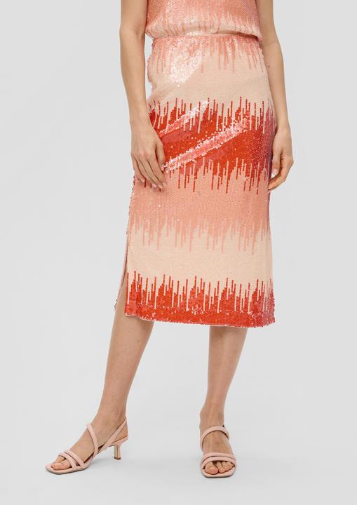 Actual product image S.Oliver Rock Midi-Rock mit Pailletten (38)