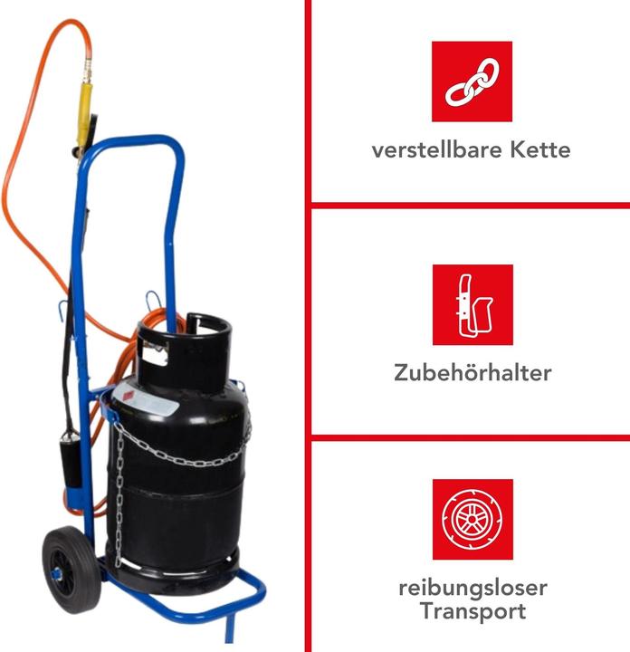 Produktbild Toolland Sackkarre Für Gasflaschen (100 kg)
