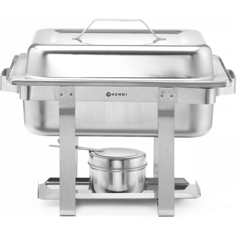 Hendi Chafing Dish GN 1/2 in acciaio inox 4,5 l Economico, Scaldavivande, Argento
