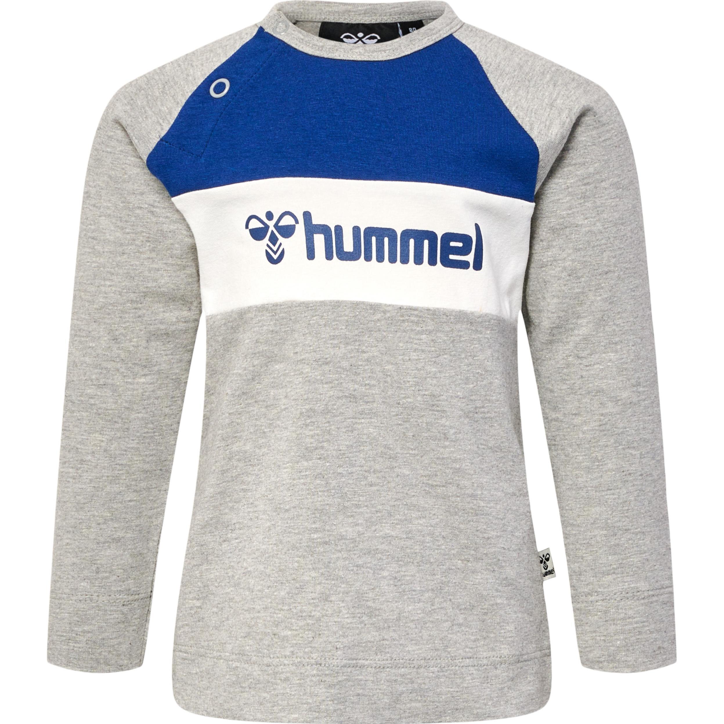 hummel, Jungen, Sportshirt, hmlMURPHY T-SHIRT L/S (104), Grau, 104