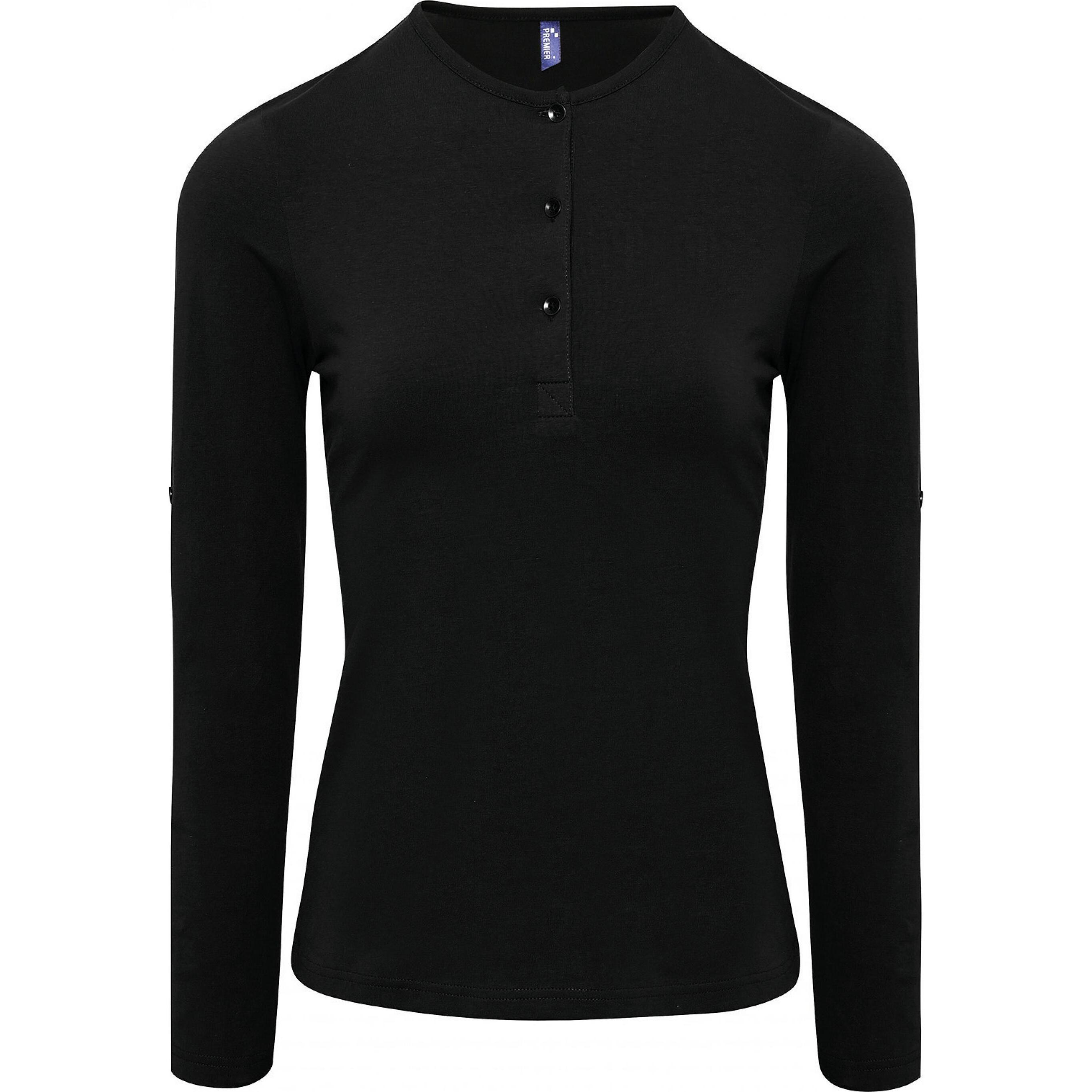 Premier, Damen, Hemd, Long John, Schwarz, (L)