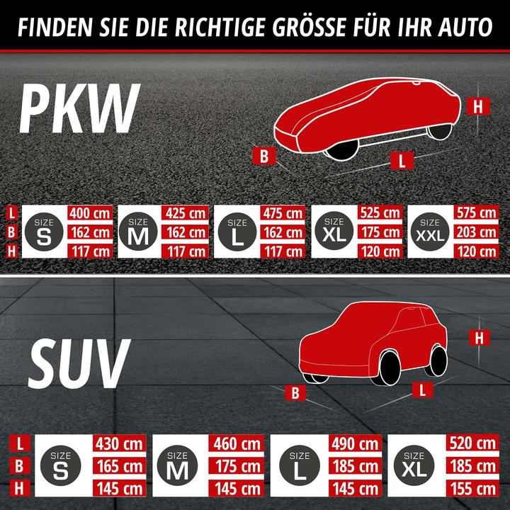 Actual product image Walser Car hail protection tarpaulin Hybrid UV Protect hail protection garage SUV/VAN size 7