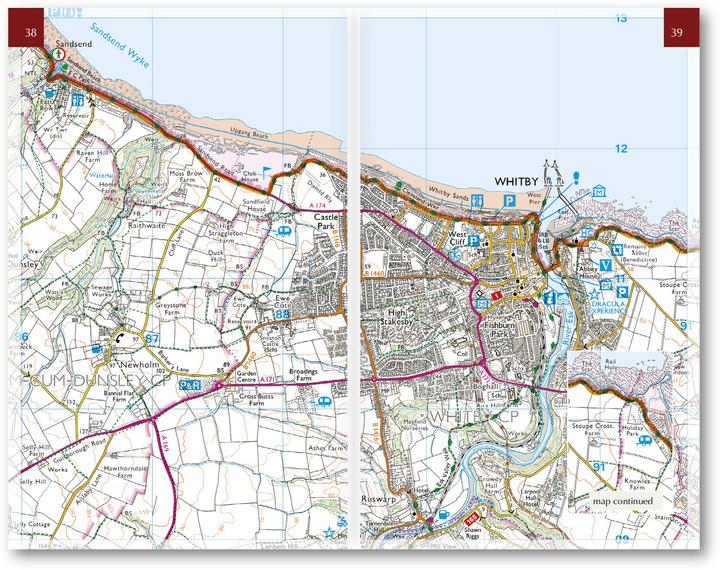 Immagine prodotto The Cleveland Way Map Booklet (Inglese, Paddy Dillon, 2024)