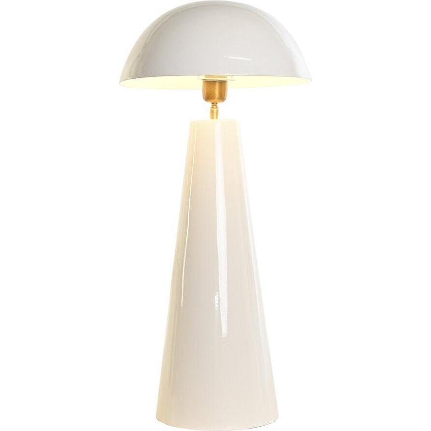 DKD Home Decor, Lampada da tavolo, Tischlampe Weiss Metall Eisen 50 W 220 V 31 x 31 x 70 cm