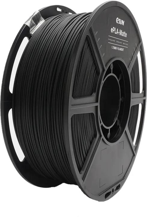 Actual product image eSUN ePLA Mat Black Filament 1.75mm 1Kg (PLA, 1.75 mm, 1000 g, Black)