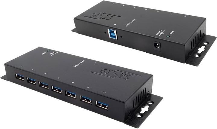 Immagine prodotto Exsys HUB USB 3.2 a 7 porte esterno con alimentatore incluso. alimentatore 12V/3A e cavo USB inclusi (USB-B, 7 porte)