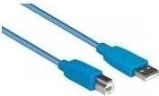 Produktbild Exsys Anschlusskabel USB 3.0 Stecker A an Stecker B, 2m, blau (2 m, USB 3.2 Gen 1)