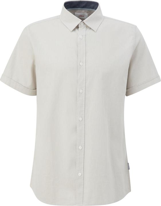 Immagine prodotto s.Oliver Hemd Slim Fit: Kurzarmhemd mit Chambray-Details (S)