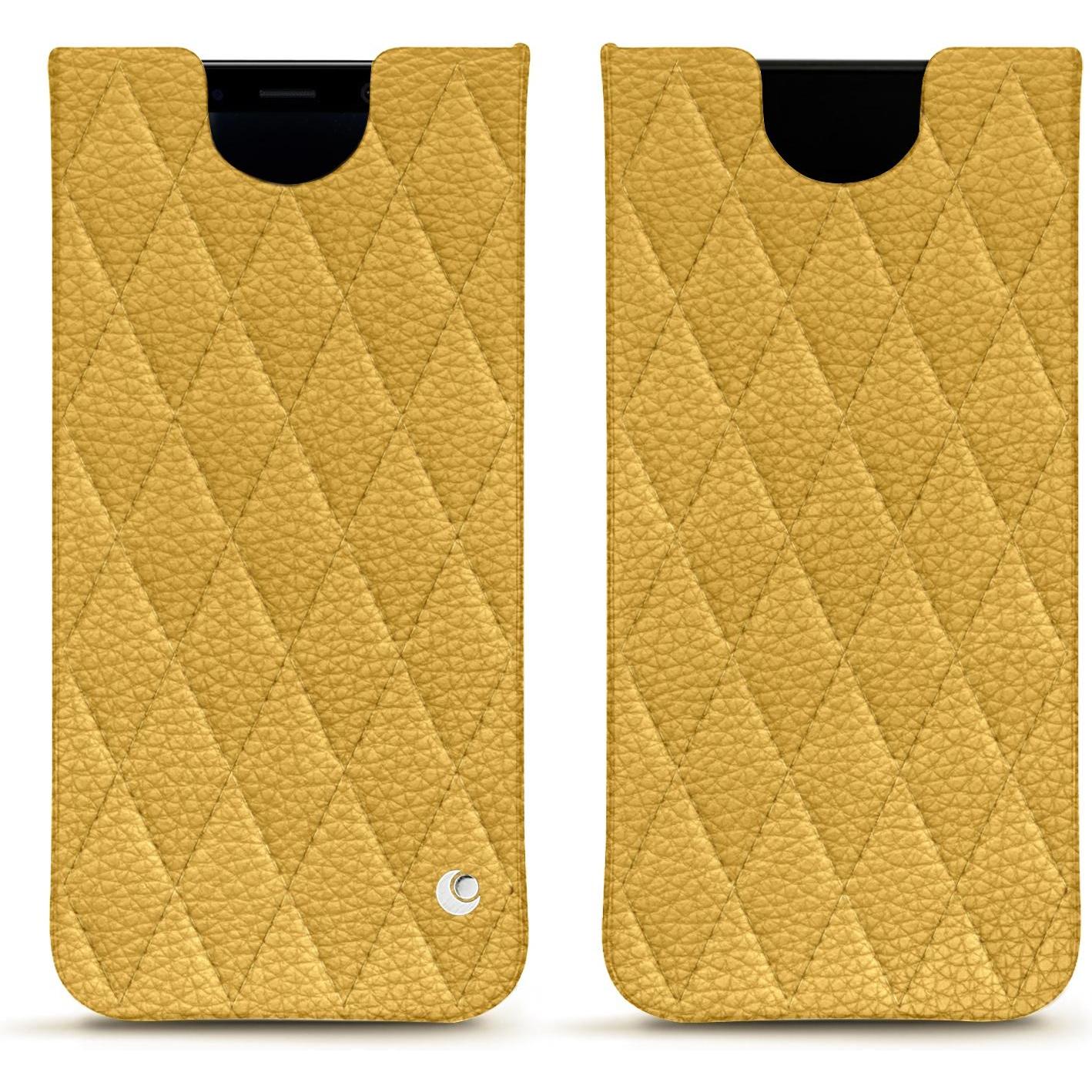 Noreve Lederschutzhülle (Samsung Galaxy S8), Smartphone Hülle, Orange