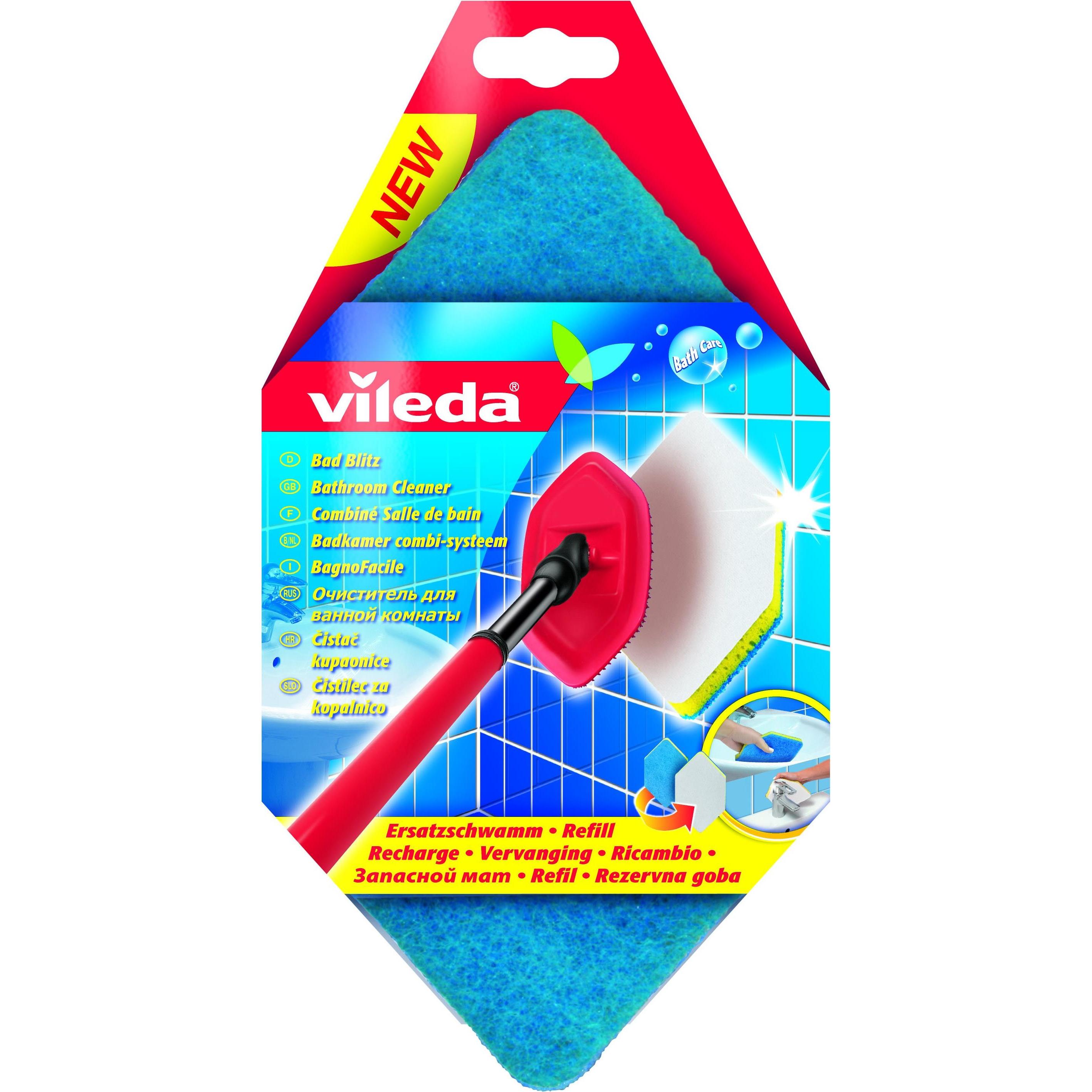 Vileda Bad-Blitz Ersatzschwamm, Reinigungsutensil, Blau