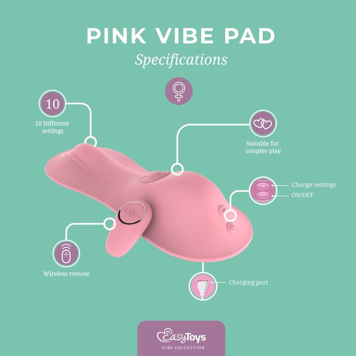 Produktbild Easytoys Vibe Pad Klopfend + Vibrierend Rosa