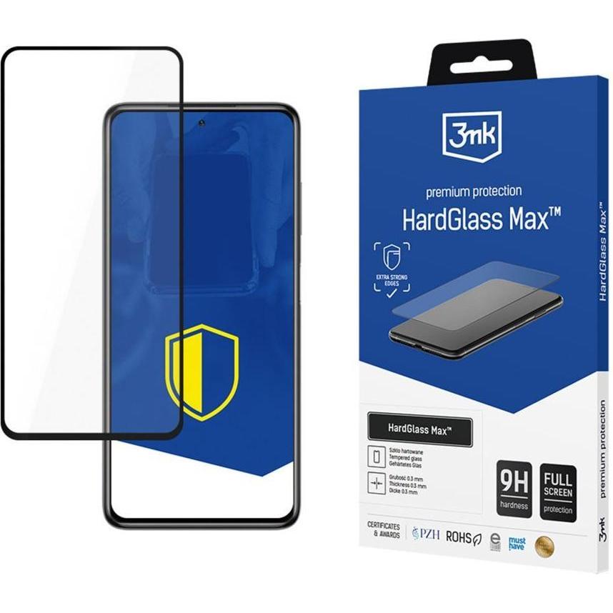3Mk Nero Xiaomi Poco X3 - Hardglass Max Black (Xiaomi Poco X3), Pellicola Protettiva Smartphone,