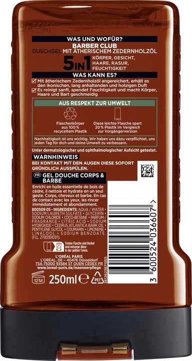Actual product image L'Oréal Paris Barber Club (250 ml)