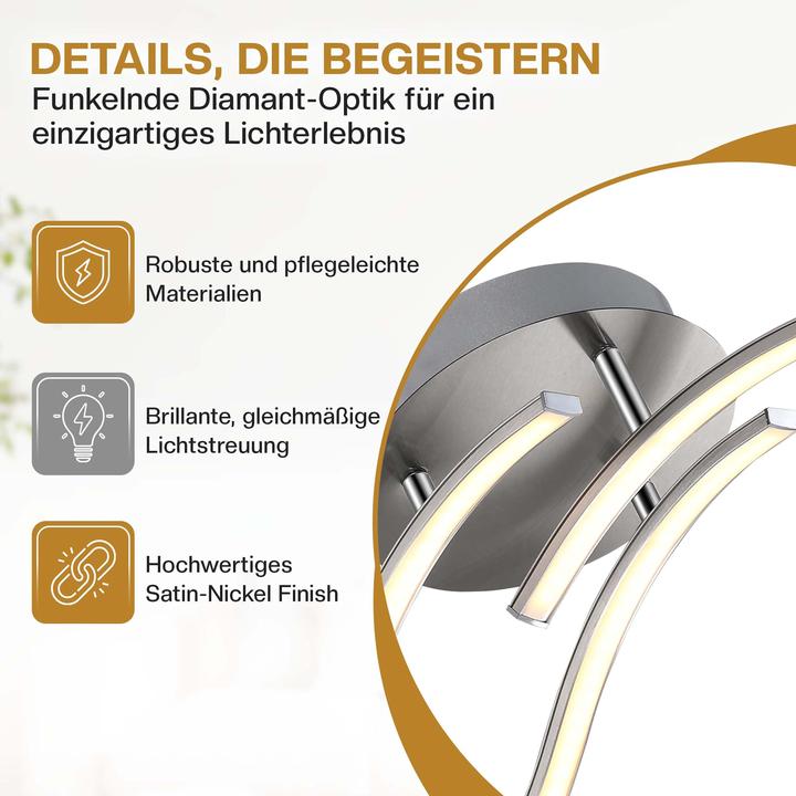 Produktbild Monzana LED Deckenleuchte Tripple bolge (1200 lm)