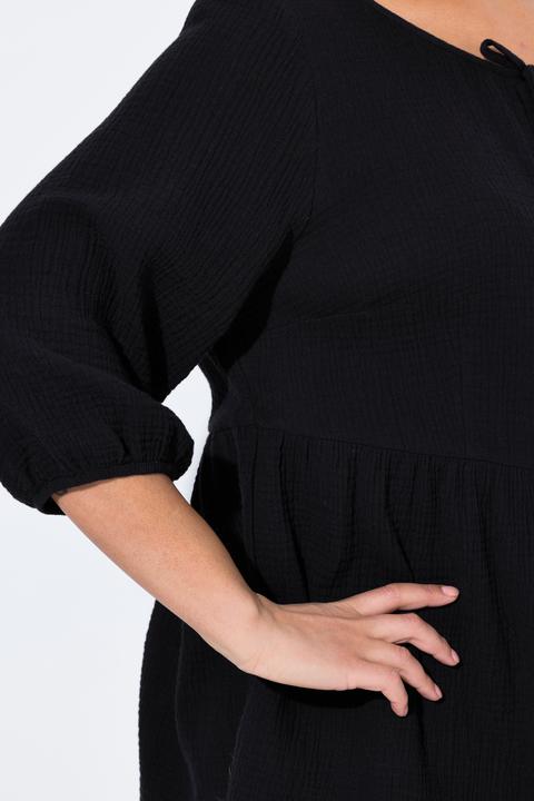Produktbild Miamoda Bluse, A-Linie, Musselin, Bindebänder, Kräuselnaht (44)
