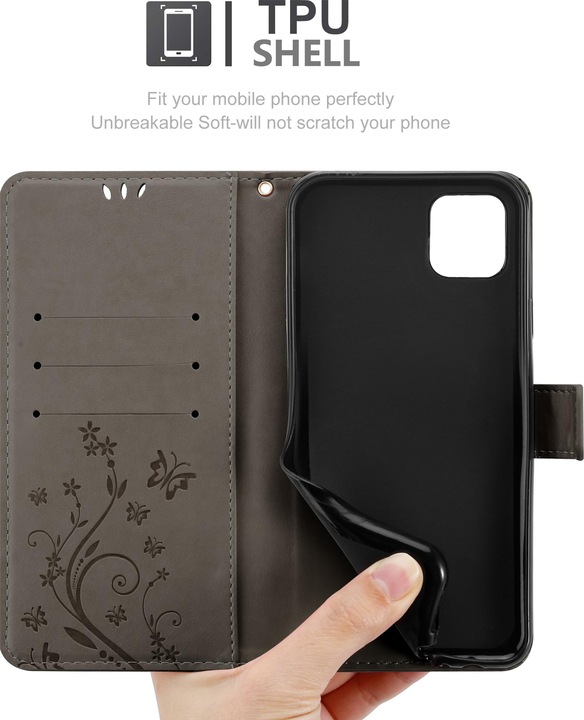 Actual product image Cadorabo Flower Book cover (Apple iPhone 13 mini)