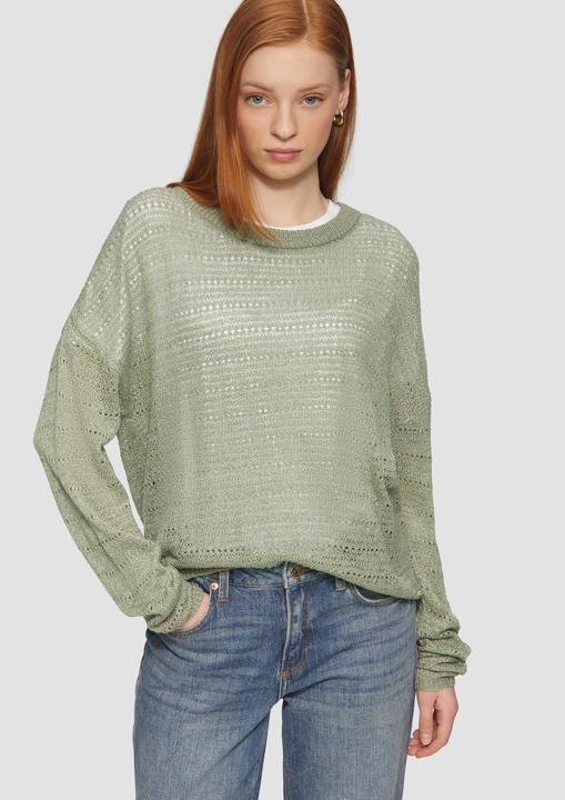 Immagine prodotto S.Oliver Strickpullover leichter Pullover mit Ajourmuster (M)