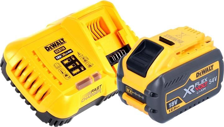 Actual product image DeWalt DCMBL 777 Y1 cordless axial blower 54 V FlexVolt Brushless + 1x rechargeable battery 12.0 Ah (Rechargeable battery operated, Leaf blower)