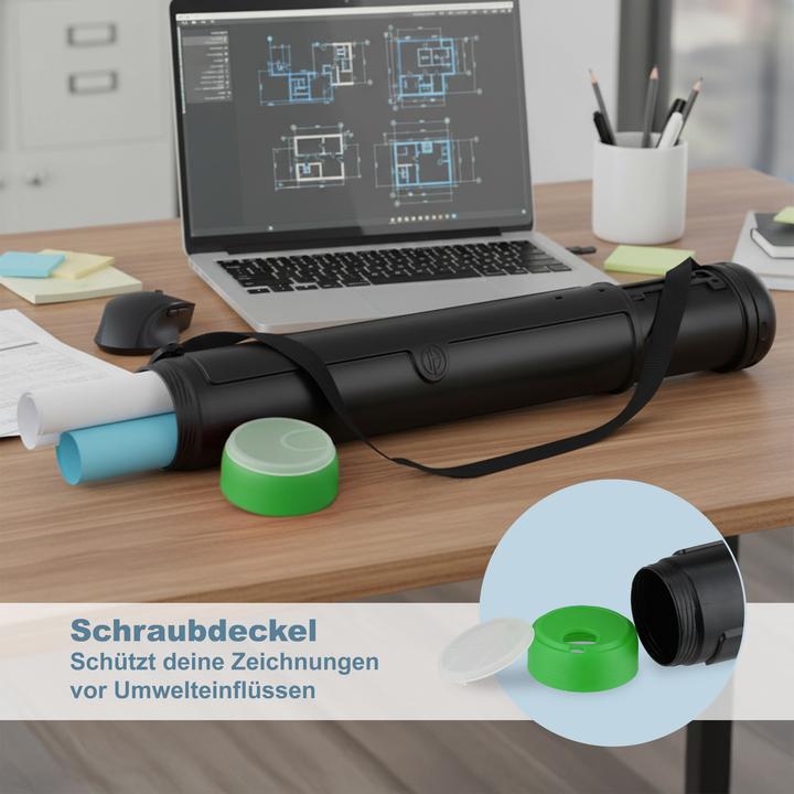 Image du produit Relaxdays GmbH Posterrolle ausziehbar zweifarbig