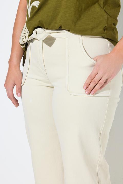 Produktbild Ulla Popken Jeans-Culotte, weites Bein, Elastikbund (44)