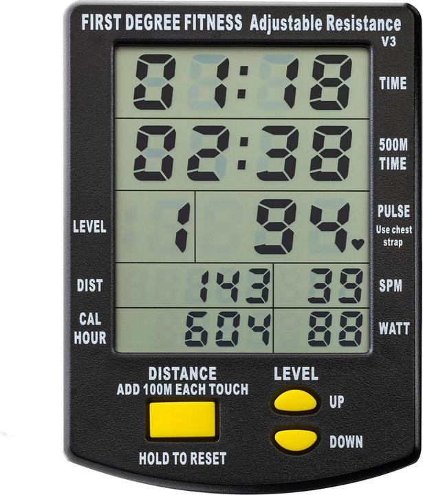 Produktbild Fluid Rower Apollo Plus Black Wasser Rudergerät Dual Rail