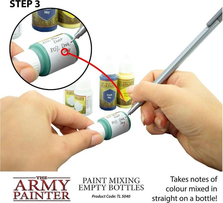 Actual product image Army Painter ARM05040 - 6 empty bottles for mixing paint