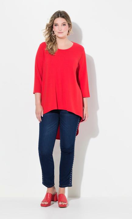 Actual product image Miamoda Sweater with rounded hem and 3/4 sleeves (50, 52)