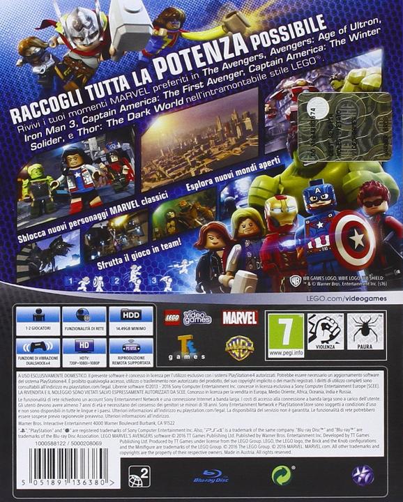Image du produit WB Les vengeurs de Lego Marvel (PS4, IT, EN)