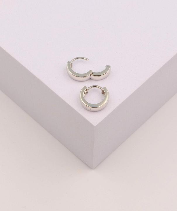Actual product image Muau Creoles (750/18K white gold)