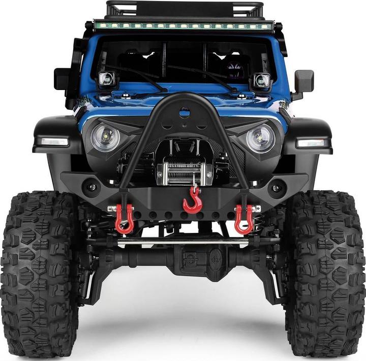 Actual product image WL Toy Blauw (metallic) Brushed 1:10 RC auto Elektro Crawler 4WD RTR 2,4 GHz Incl. accu en lader