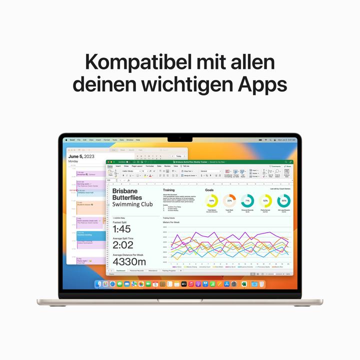 Produktbild Apple MacBook Air – 2023 (15", 512 GB, 16 GB, DE, M2)