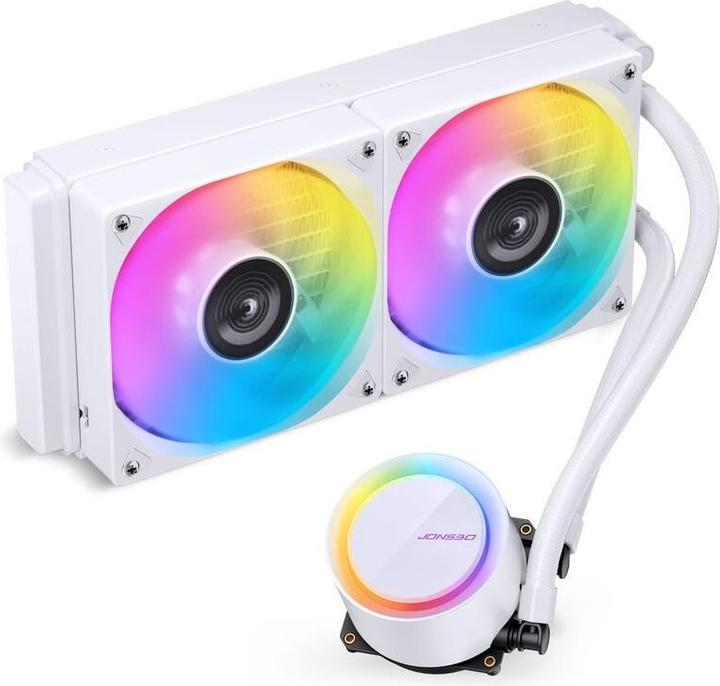 Jonsbo TG-240 AiO Wasserkühlung, ARGB - 240mm, weiss (120 mm)