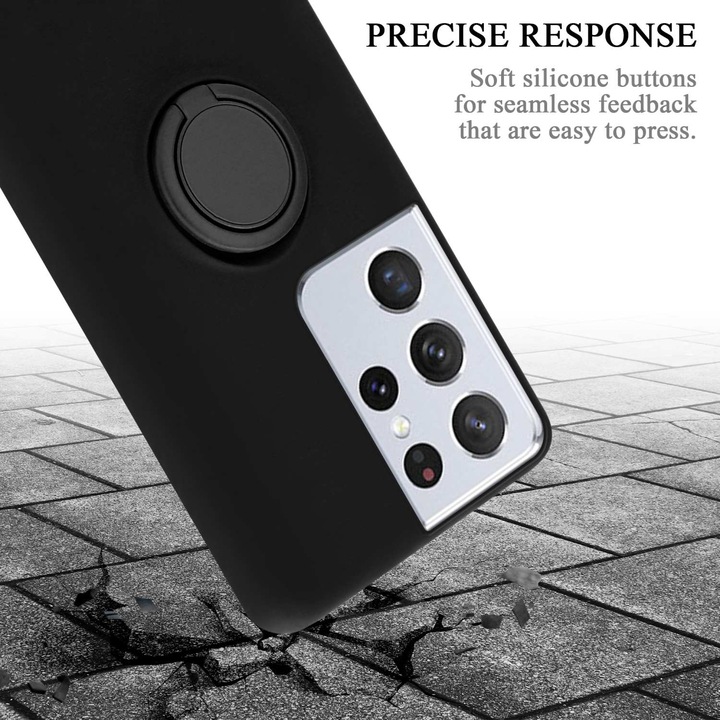 Actual product image Cadorabo TPU Liquid Ring Silicone Case Cover (Samsung Galaxy S22 Ultra)