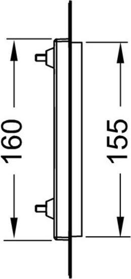 Actual product image TECE WC button set white (9240646)