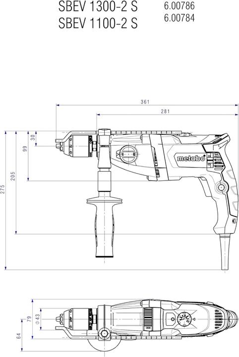 Produktbild Metabo Sbev 1300-2 S Eu