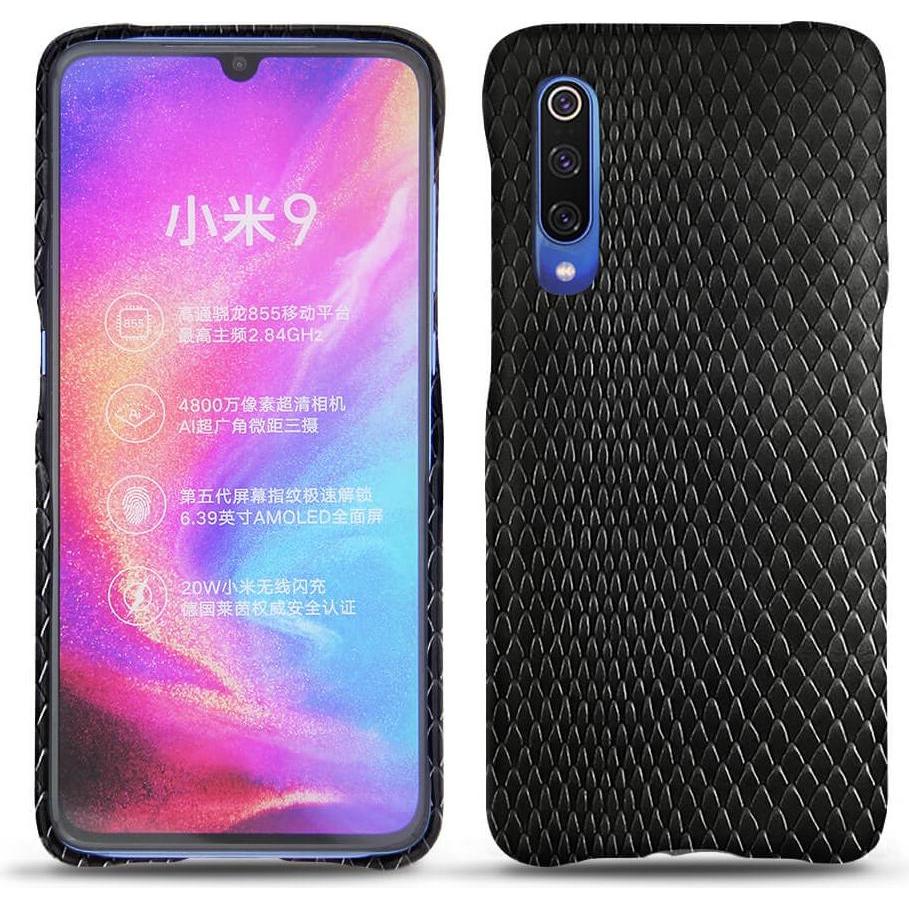 Noreve Lederschutzhülle (Xiaomi Mi 9), Smartphone Hülle, Schwarz