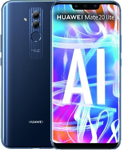 Actual product image Huawei Mate 20 Lite (64 GB, Sapphire Blue, 6.30", Hybrid Dual SIM, 20 Mpx, 4G)