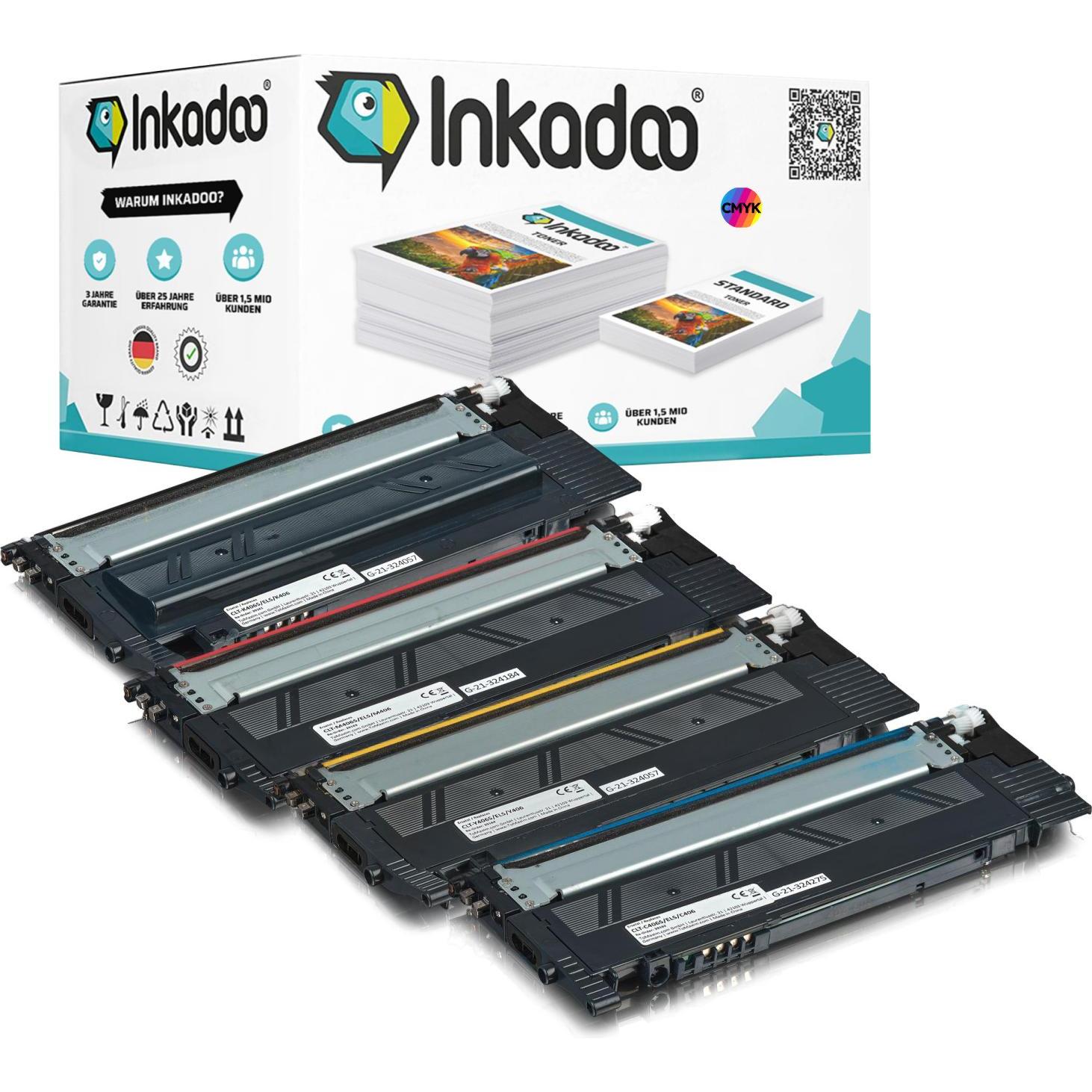 Inkadoo, Toner, Kompatibel Toner für Samsung Xpress SL-C 460 FW (M, Y, BK, C)