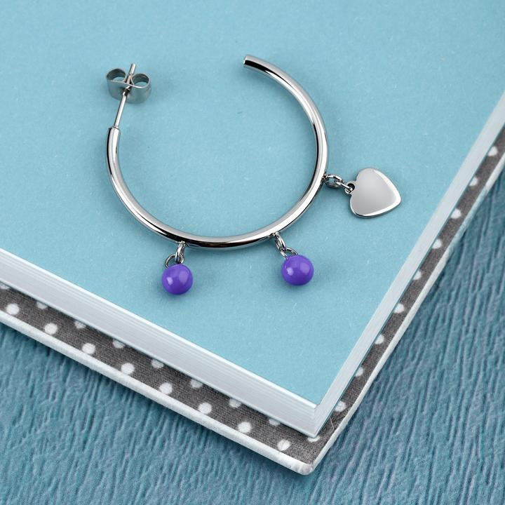 Produktbild La Petite Story Heart Einzel Ohrring (Edelstahl)