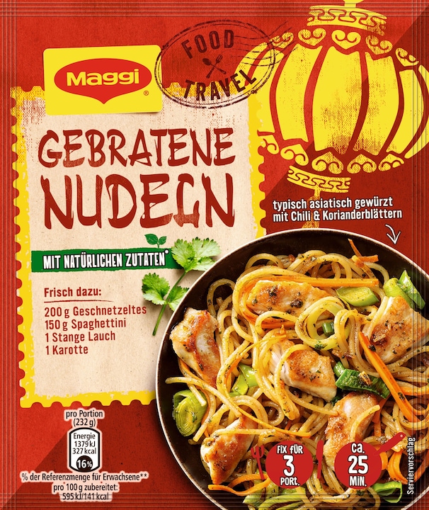 Produktbild Maggi Gebratene Nudeln (26 g)