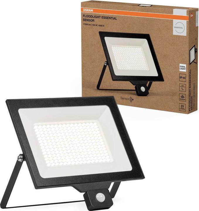 Actual product image Osram Floodlight Essential Sensor 150W 4000K 4099854429958 LED-Aussenstrahler mit (15000 lm, IP44)