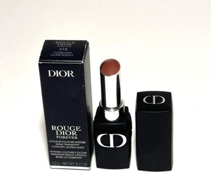 Image du produit Dior Rouge Forever Rouge à Lèvres Anti-Transfert 518 Forever Confident 0.11 oz (518 Forever Confident)