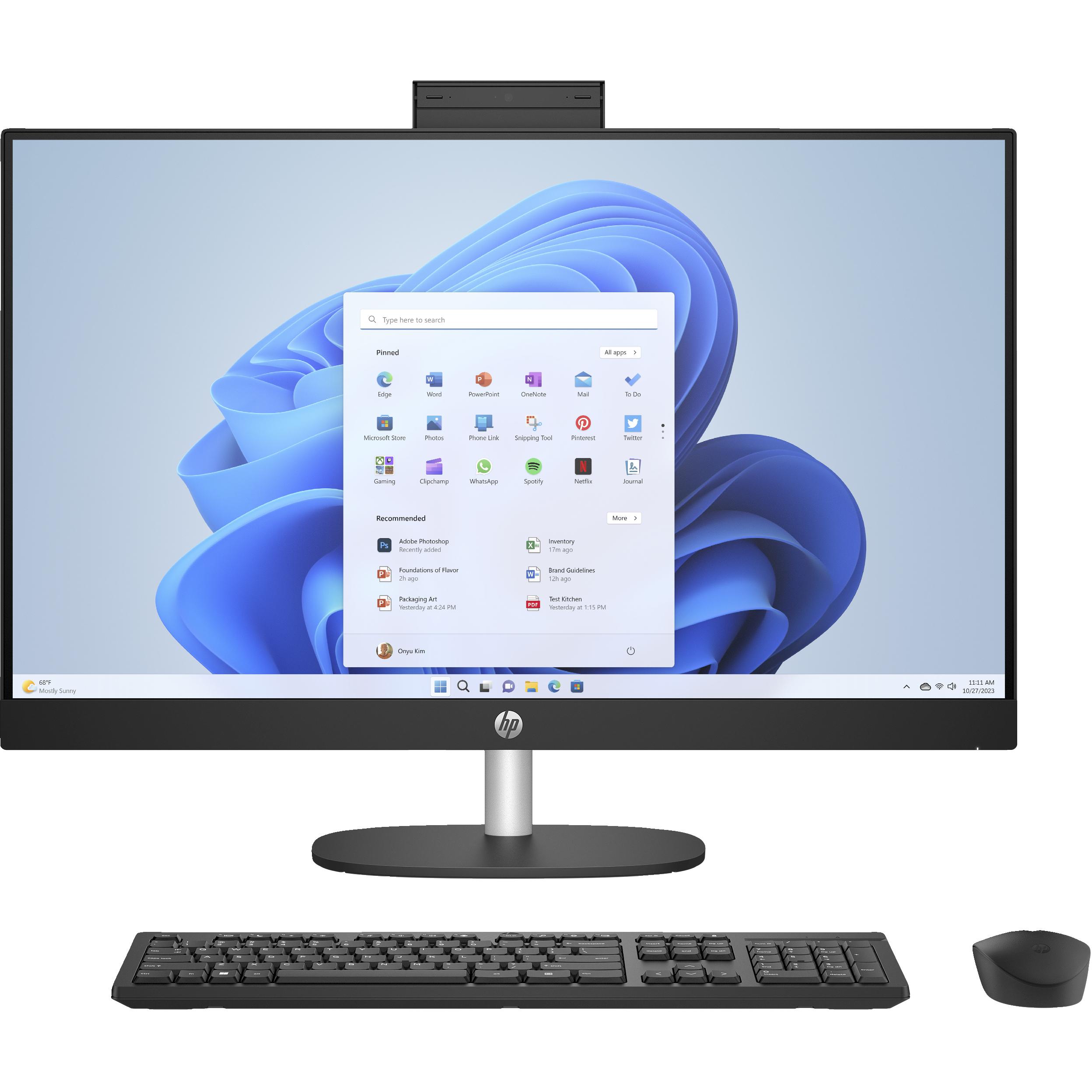 HP 27-cr1007nc (32 GB, 1000 GB, Intel Arc Graphics), PC, Schwarz