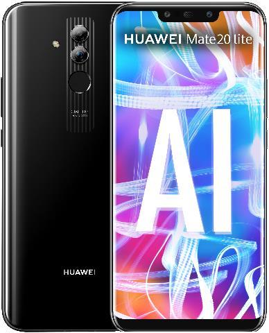 Image du produit Huawei Mate 20 Lite (64 Go, Noir, 6.30", Double SIM hybride, 20 Mpx, 4G)